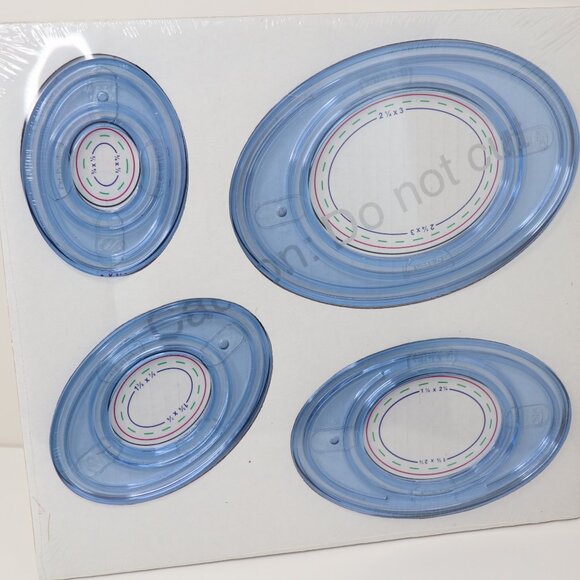 Creative Memories Oval Patterns Custom Cutting System Brand New 3 Templates - Picture 5 of 9